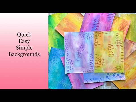 Art Backgrounds without a Gel Plate