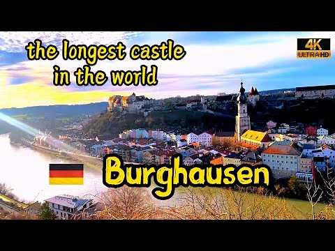 Experience the ultra-long Burghausen and the longest castle in the world | Burghausen Germany | 4K 🚶