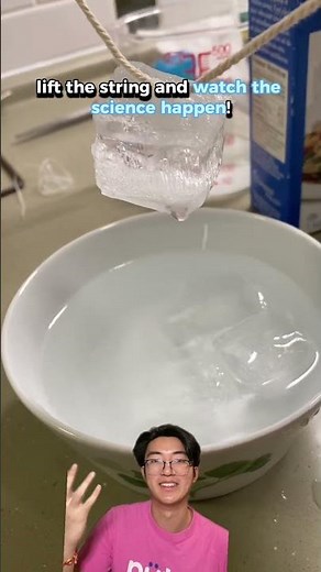 "Cool" experiment showing off how to make sticky ice! #STEMwithGU #science #scienceexperiment