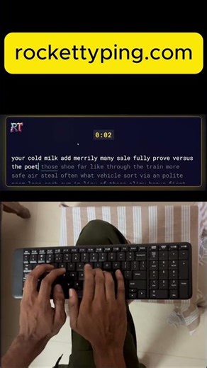 Look at my Typing Speed 🏁 #shorts
