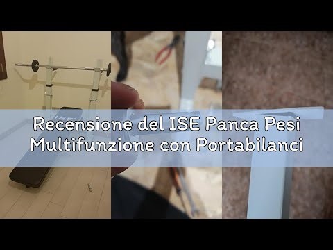 Recensione del ISE Panca Pesi Multifunzione con Portabilanciere, Panca per Sollevamento, Pesi Pieghe