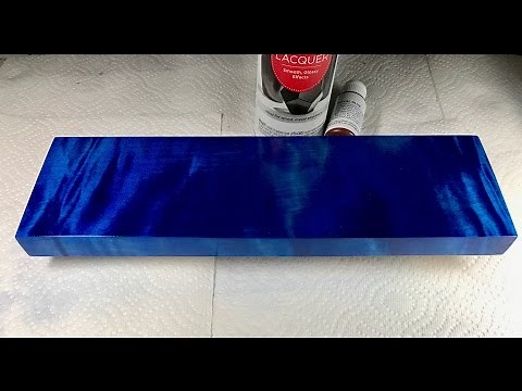Blue Wood Dye - Deep Blue Dye Application Tutorial