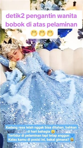 Rare Moment! Bride Falls Asleep on the Wedding Stage 😴✨#shorts