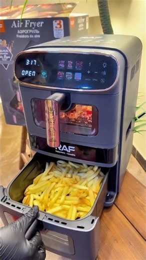 RAF Double Air Fryer 2 Drawer | Full Review, Unboxing & Cooking Demo | Oil Free Smart Air Fryer