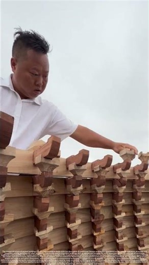 Restoration process of the caisson structure of ancient buildings ‌ #machine #bamboo1