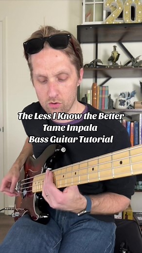 The Less I Know the Better by Tame Impala Bass Guitar Tutorial #guitartok #guitarlesson #howtoplayguitar #tameimpala #thelessiknowthebetter #bassguitar #bass
