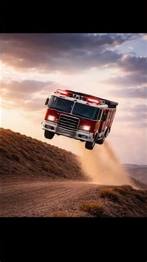 Fire Truck Is Falling #shorts