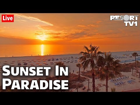 🔴4K Live: Sunset in Paradise - St. Pete Beach, Florida - Live Stream