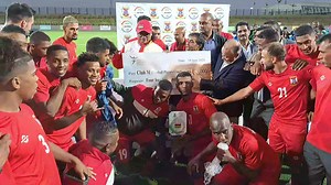 18K views · 751 reactions | Mauritius 4 Nations Football Le Ministère des Sports récompense le Club M pour ses efforts dans ce tournoi. | Mauritius Football Association | Facebook