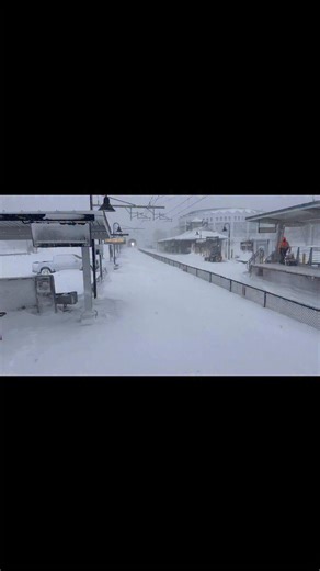 The MBTA commuter rail train was still operating even in this historic blizzard of 2026! You couldn’t even see the tracks before it pushed the snow out of the way. I took this video at the Mansfield MA commuter rail station around 1pm. | Nick Russo