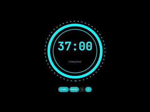 37 Minute Timer - Traditional Clock