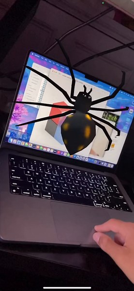 Augmented Reality Image Tracking - 3D Spider #augmentedreality