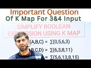 Important Question K-Map Simplification in Hindi | Karnaugh Map Tricks & Solved #iftmuniversity