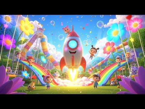 L’Aventure de la Fusée au Parc Arc en Ciel 🚀🌈 | Comptine Bébé | The Rainbow Park Rocket Adventure