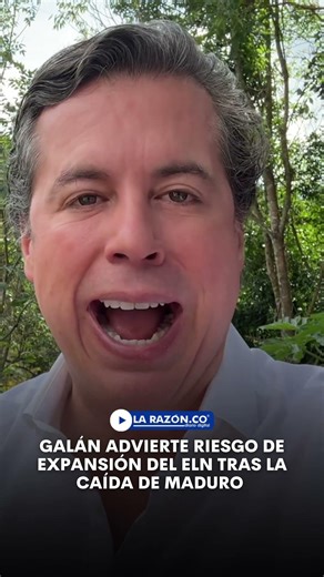 Galán warns of the ELN's risk of expansion after Maduro's fall
