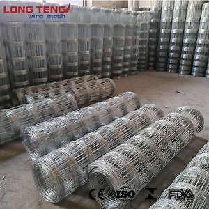 [Hot Item] 1.8mx50m Cattle Wire Mesh Fence / Knotted Steel Fence / Deer Fence Roll / Grassland Field Fence