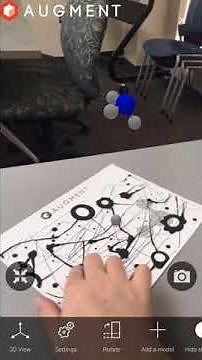 Using the Augment App to view 3D images of molecules