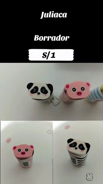 Borrador en forma de animalito, encuéntralos en Golden Moon 🌜🥰