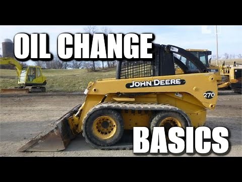 John Deere 270 - Oil Change info -Drain location & Filter