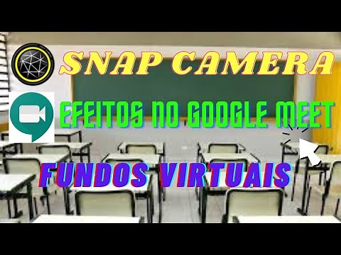 SNAP CAMERA - INSTALAÇÃO E CONFIGURAÇÃO # COLOCAR FUNDO VIRTUAL NO GOOGLE MEET