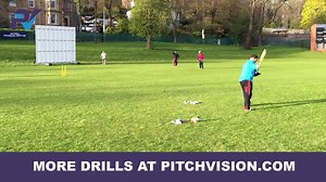 This cricket fielding drill is great for staying alert, stopping, catching and backing up in the field. Details here: http://www.pitchvision.com/fielding-drills-introduction-to-360-degree-fielding/ | PitchVision