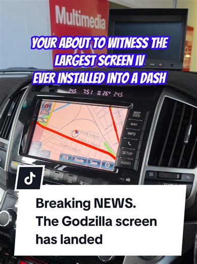 The Largest Screen Ever Installed in a Car