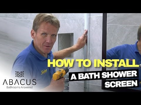 Fitting a bath shower screen