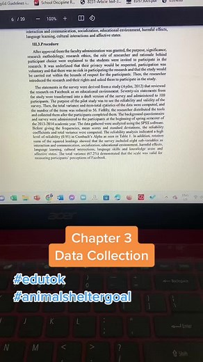 Chapter 3: DATA COLLECTION #fyp #foryoupage #trending #research #edutok #animalshelter