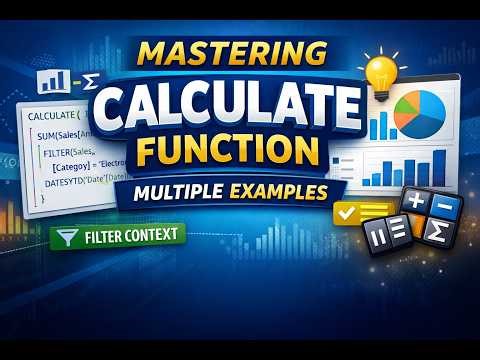 CALCULATE Function Explained with Multiple Examples | Step-by-Step Guide