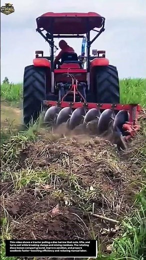 INSANE DISC HARROW IN ACTION! WATCH THIS TRACTOR TRANSFORM HARD SOIL FAST!