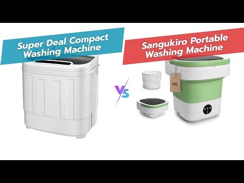 Compact Washer Showdown: SUPER DEAL 13lb Twin Tub vs 16L Mini Portable Washer 🧺🔍 | Camping, Dorms