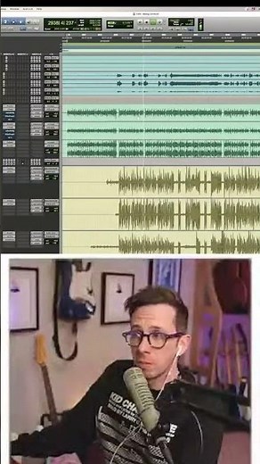 isolated guitar tracks. mixing a live record