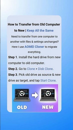 Make Transfer from Old Computer to New Computer Simple #pcsetup #pcupgrade #newpcbuild #aomeicloner