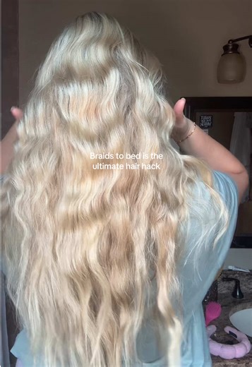 Create Beautiful Heatless Waves with Braids