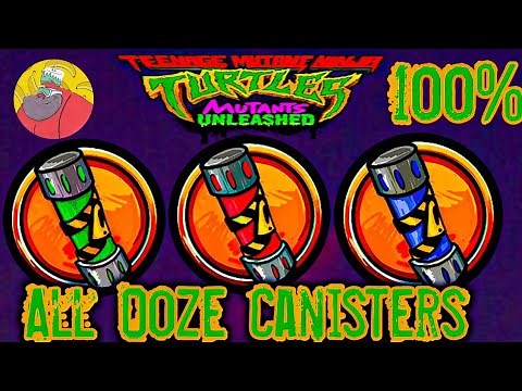 All Ooze Canisters in TMNT Mutant Unleashed 100% Guide Walkthrought