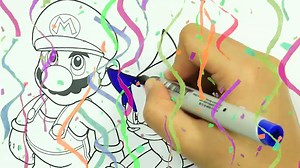 Mario and Sonic | Coloring Page | Coloring Book for Kids | Little Hands Coloring Book