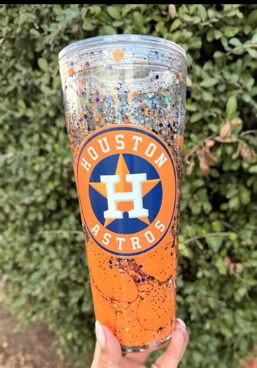 Made for the real fans who rep their team year-round. Now this is Houston pride! 🧡 #HoustonFans #SportsLovers #GameDayVibes #OrangeAesthetic #LavaDripCup