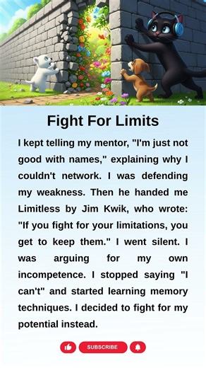 Stop Fighting for Your Limits! — Jim Kwik 🧠 #shorts #english #limitless