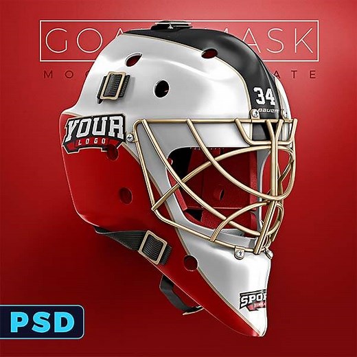 Hockey Goalie Mask Mockup Templates – Sports Templates