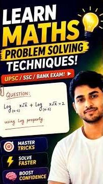 Learn Maths Smartly 📚 | Fast Solving Techniques