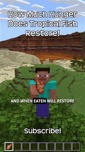 How Much Hunger Does A Tropical Fish Restore In Minecraft?!
