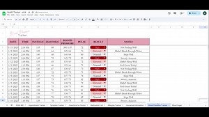 Health Tracker Template Excel Spreadsheet, Health Planner Google Sheets, Daily Wellness Planner, Medical Tracker Digital Health Journal Care - Etsy