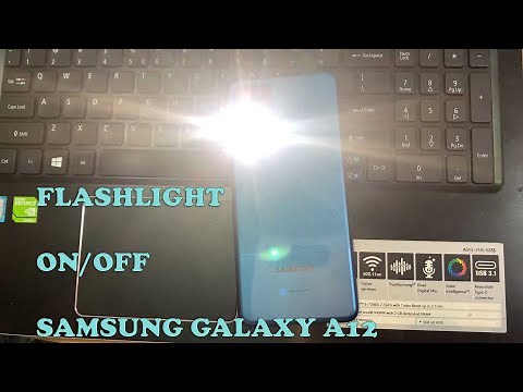 How To Turn Flashlight ON/OFF Samsung Galaxy A12
