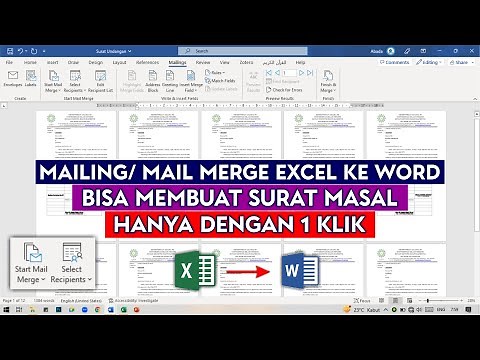 Cara mailing dari excel ke word