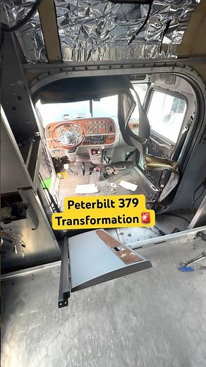 Peterbilt 379 Interior Transformation!🚨 #interior #peterbilt #peterbilt379 #truck #truckdriver