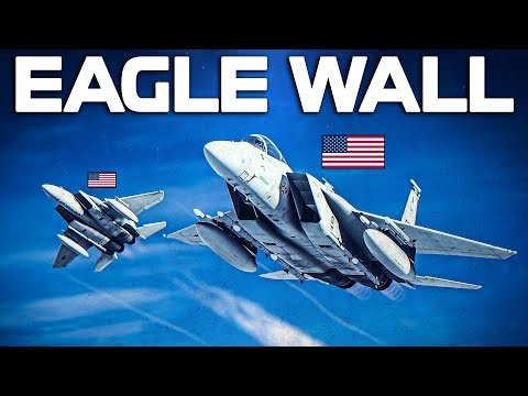EAGLE WALL | F-15C Eagle Shield Base From Massive Cruise Missile Strike Tu-95 Bear + Flanker Escorts