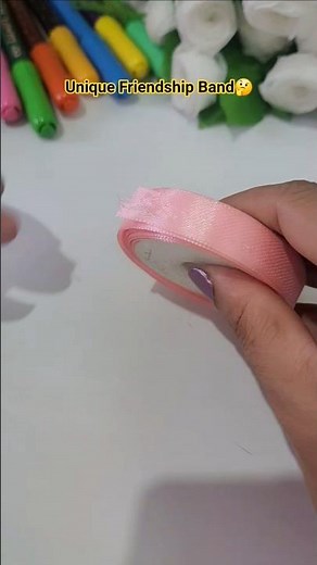 Diy Ribbon Friendship Band 😱 #craft #youtubepartner #shorts #friendshipday #art #diy #craft