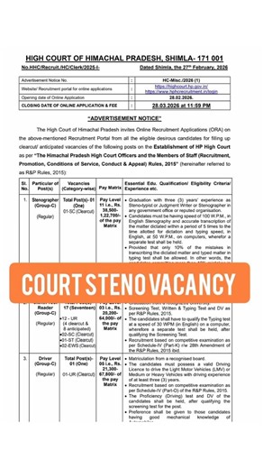 DSSSB, Court & Railway stenographer vacancy 2026 #shorthand #steno #stenographer