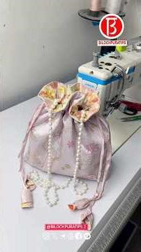 Chinese style drawstring bag