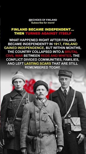 What Happened After Finland became independent in 1917? #history #finland #civilwar